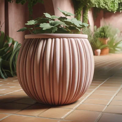 Ribbed Planter – Chậu Gân Hiện Đại