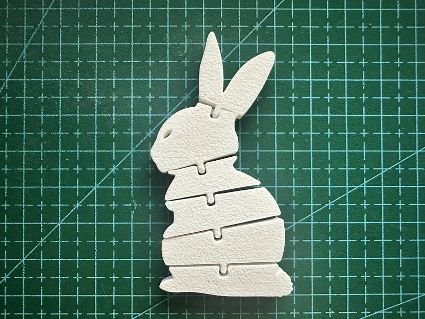 Flexi Easter Bunny – Thỏ Phục Sinh dẻo khớp (articulated) in 3D - Image 1
