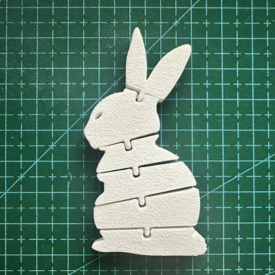 Flexi Easter Bunny – Thỏ Phục Sinh dẻo khớp (articulated) in 3D