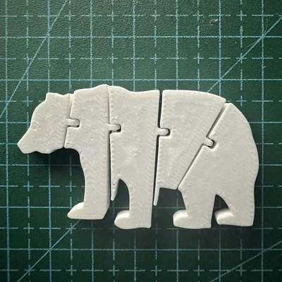 Flexi Bear (Gấu dẻo articulated in-place)