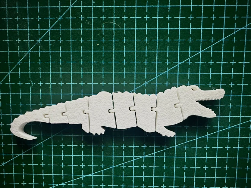 Flexi Alligator – Cá sấu dẻo print-in-place - Image 1