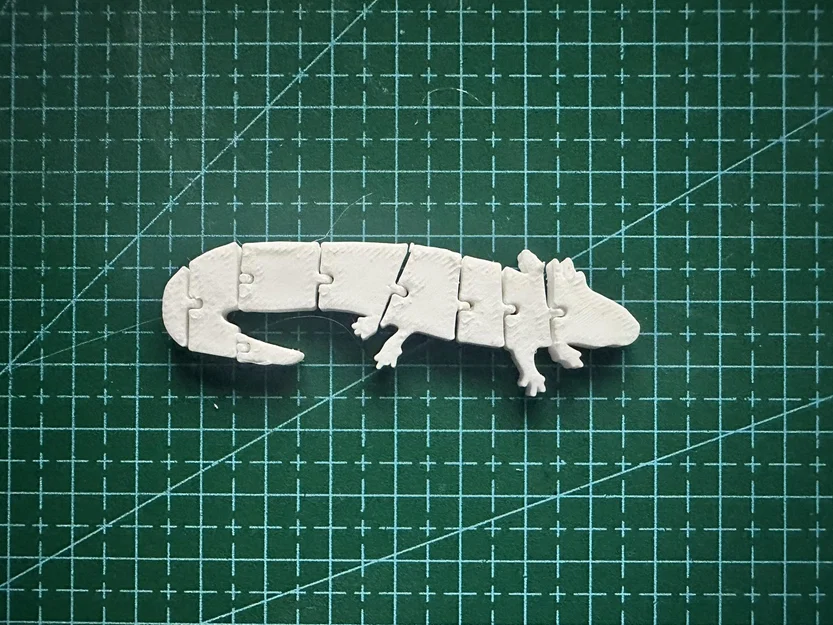 Flexi Axolotl – Mô hình axolotl khớp nối uốn dẻo để in 3D - Image 1