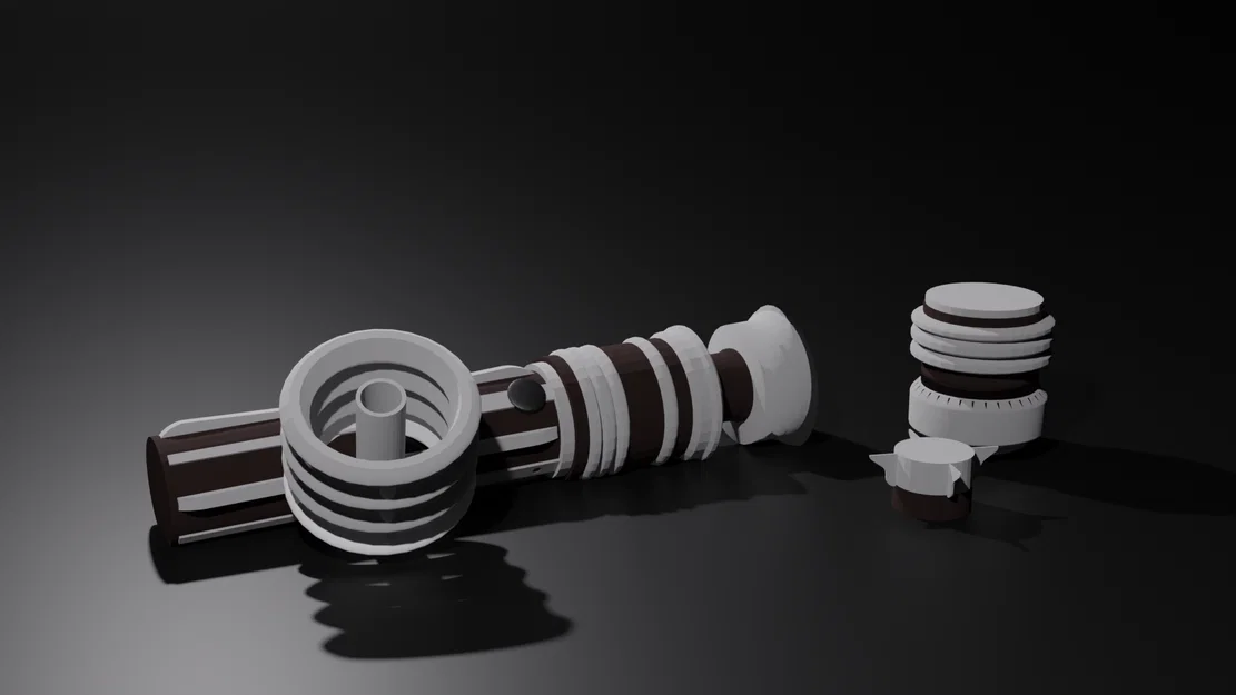 Lightsaber (Kiếm ánh sáng) – Model tách 5 phần để in 3D - Image 3
