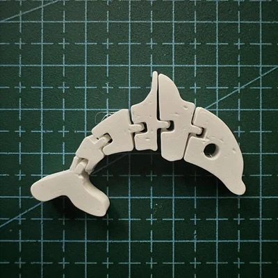 Flexi Dolphin – Cá heo dẻo in liền khối (Print-in-Place)
