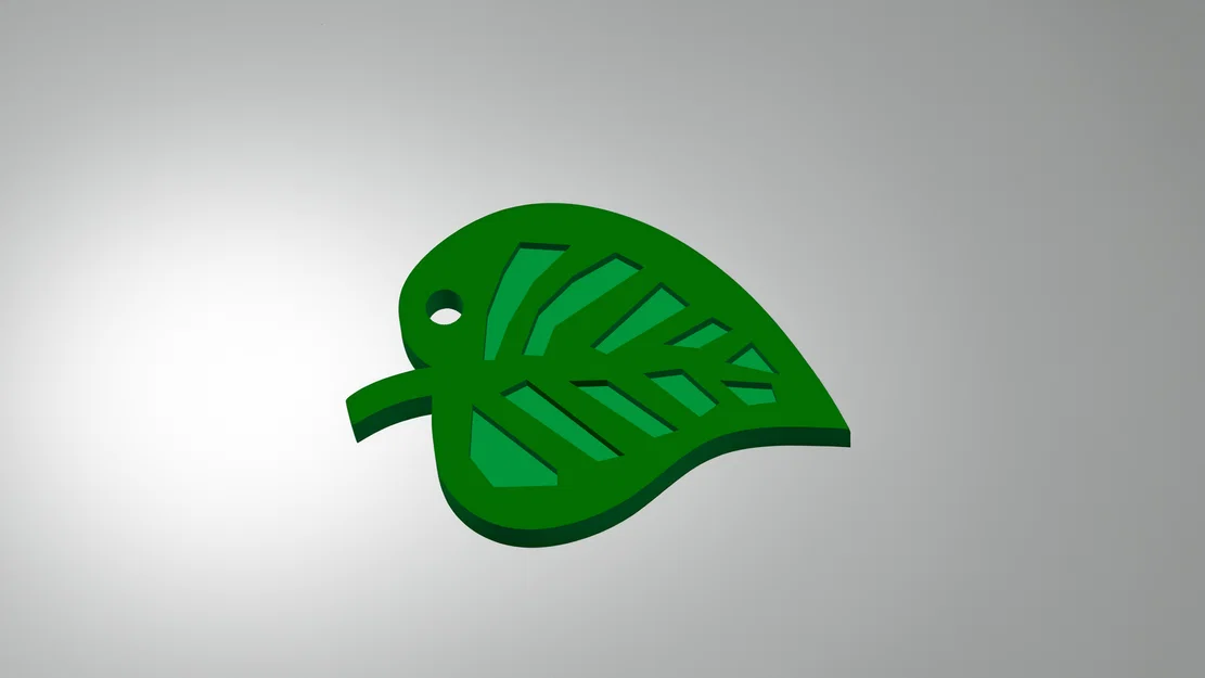 Móc khóa hình lá (Leaf Keychain) - Image 1