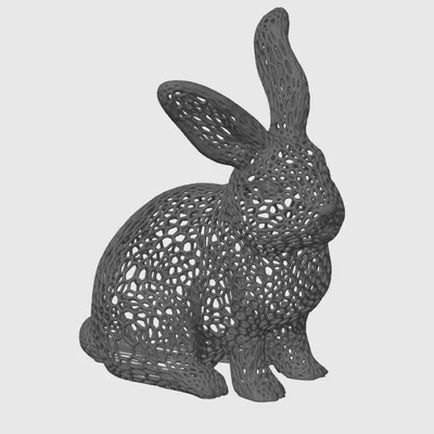 Voronoi Bunny (Thỏ Voronoi)
