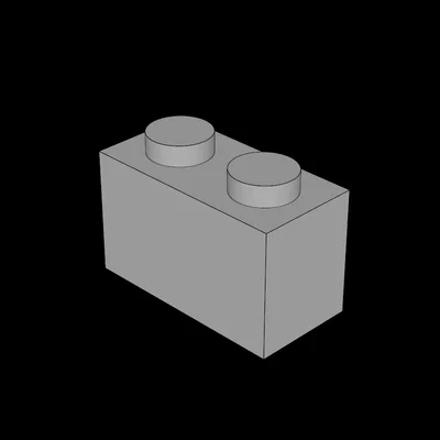Mô hình gạch lắp ráp 1x2 tương thích Lego in 3D
