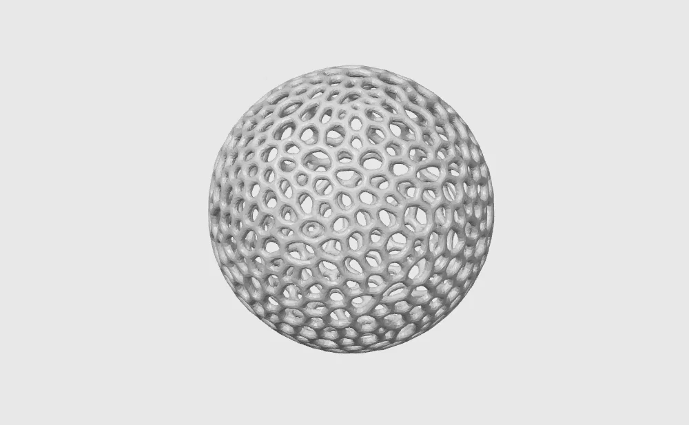 Quả Cầu Trang Trí Giáng Sinh Họa Tiết Voronoi - Image 1