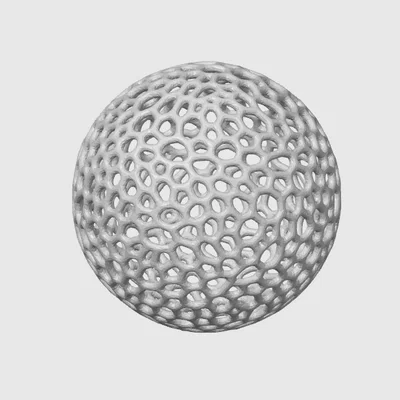 Quả Cầu Trang Trí Giáng Sinh Họa Tiết Voronoi