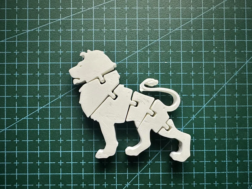 Flexi Lion – Sư tử khớp linh hoạt in 3D - Image 1