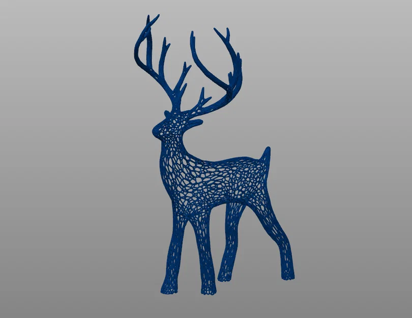 Nai Giáng Sinh Holiday phong cách Voronoi (Voronoi Holiday Christmas Deer) - Image 2