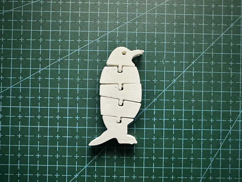 Flexi Penguin – Chim cánh cụt uốn dẻo in 3D (print-in-place) - Image 1