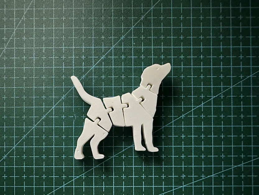 Flexi Dog – Chó dẻo khớp nối in 3D (in một lần, không cần lắp) - Image 1