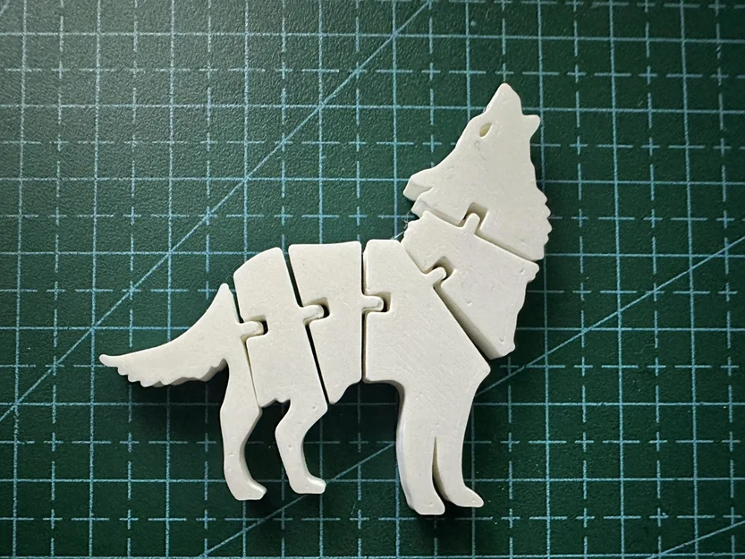 Flexi Wolf – Sói khớp nối (articulated) in 3D - Image 1