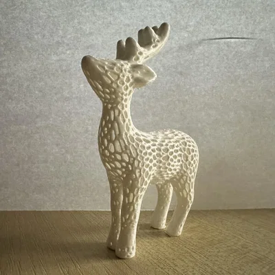 Voronoi Reindeer – Tuần lộc họa tiết Voronoi