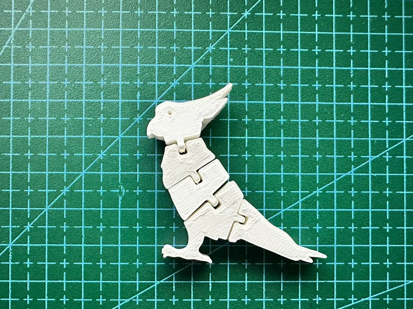 Flexi Parrot – Vẹt Flexi in 3D (Print-in-Place) - Image 1