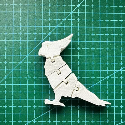 Flexi Parrot – Vẹt Flexi in 3D (Print-in-Place)
