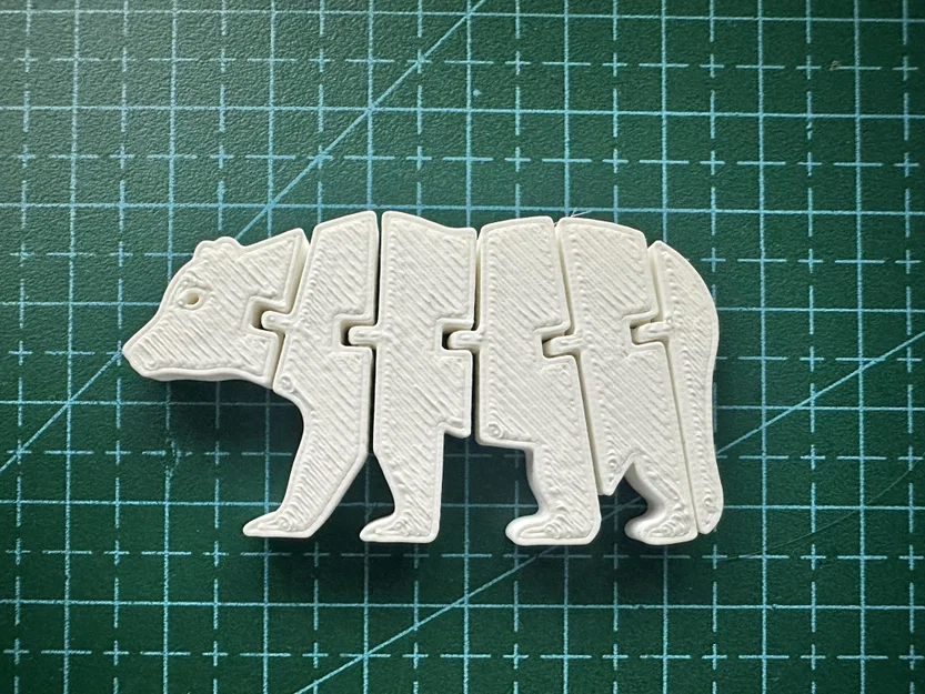Flexi Bear – Gấu dẻo articulated print-in-place - Image 1