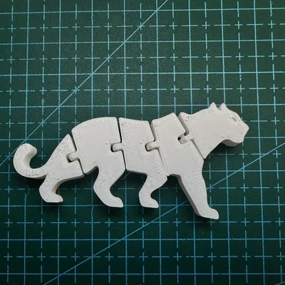 Flexi Tiger – Hổ khớp nối in nguyên khối (Print-in-Place)