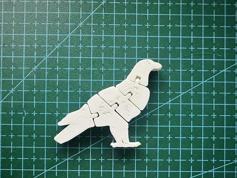 Flexi Eagle – Đại bàng dẻo khớp nối (Print-in-Place) - Image 1