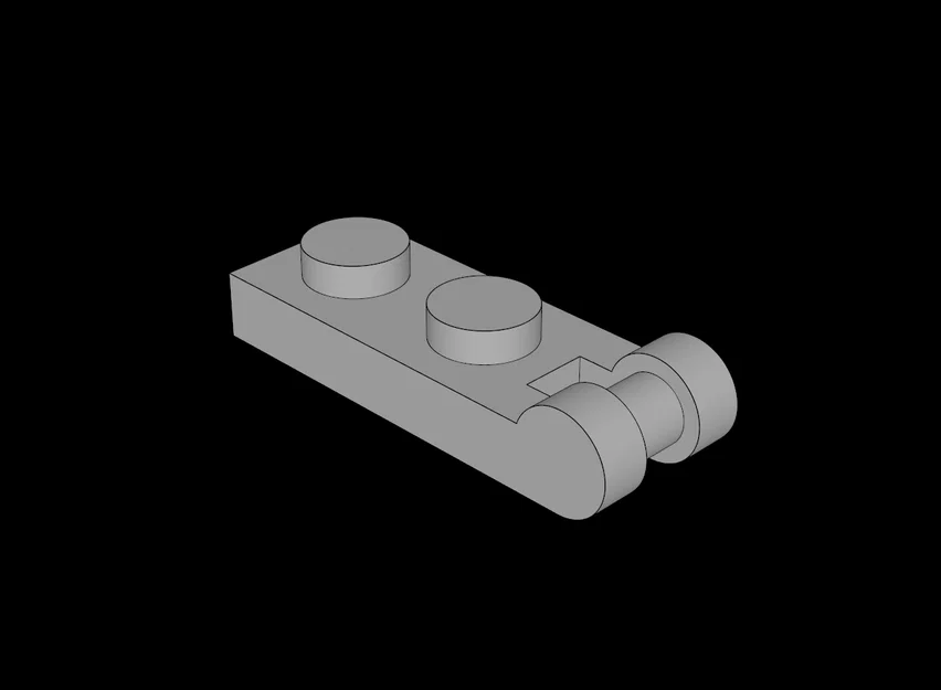 Mảnh ghép Lego tương thích Plate 1x2 có tay cầm in 3D - Image 1
