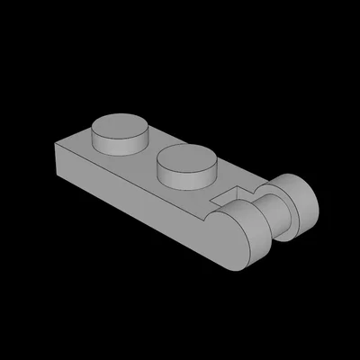 Mảnh ghép Lego tương thích Plate 1x2 có tay cầm in 3D