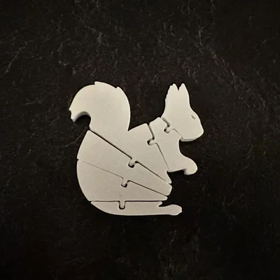 Flexi Squirrel – Sóc dẻo articulated in một lần (print-in-place)