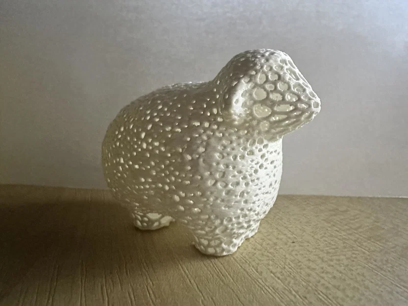 Voronoi Sheep – Mẫu cừu họa tiết Voronoi trang trí - Image 1