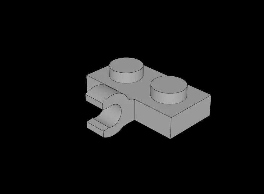 Mảnh ghép Lego tương thích 1x2 với khớp kẹp ngang in 3D - Image 1