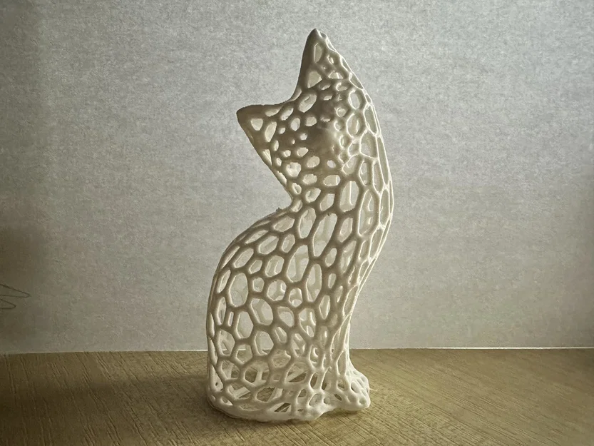 Voronoi Cat – Mẫu mèo Voronoi in 3D - Image 1