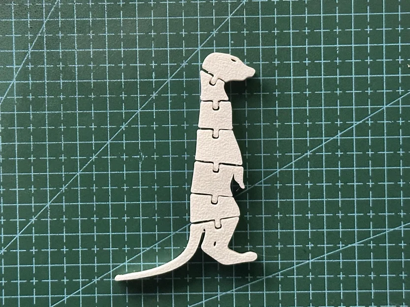 Flexi Suricata (Merkaat) – Mô hình suricata dẻo khớp nối để in 3D - Image 1