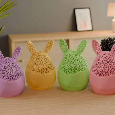 Trứng Thỏ Phục Sinh Voronoi (Voronoi Easter Bunny Egg)