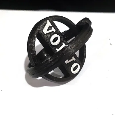 Móc khóa Volvo Gyro xoay PRINT IN PLACE MMU