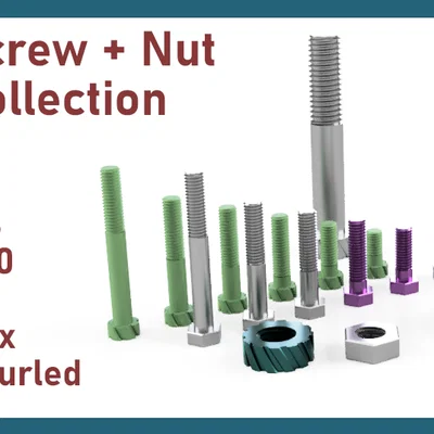 Ốc vít & đai ốc lục giác và knurled (ISO 4016)