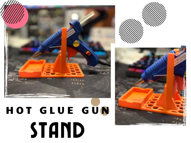 Chân Đỡ Súng Bắn Keo Nến (Hot Glue Gun Stand) - Image 1