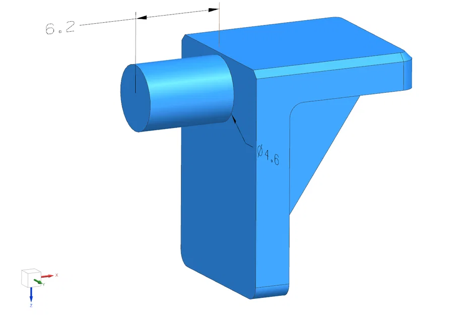 Chốt/peg đỡ kệ cho lỗ 4.6mm - Image 2