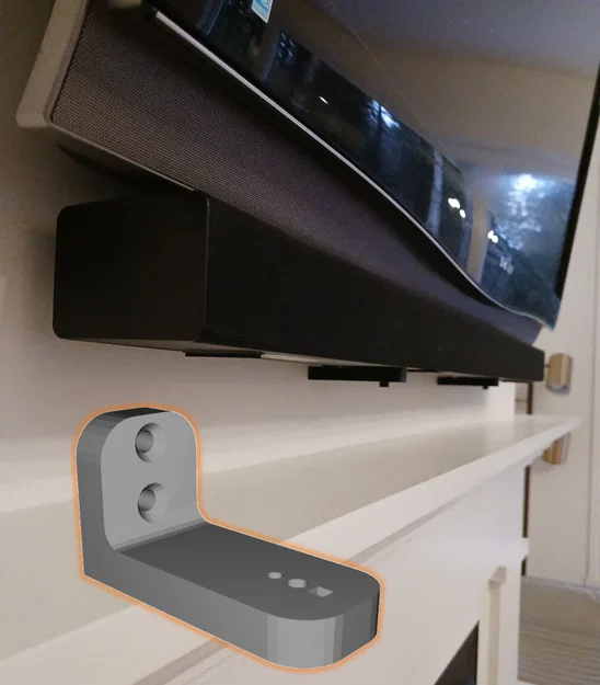 Ke chữ L gắn tường cho Samsung Soundbar (Samsung Soundbar L Bracket) - Image 1