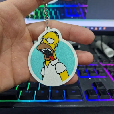 Móc khóa in 3D Homer Simpson ngộ nghĩnh