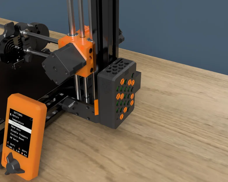 Vỏ & ngàm gắn Raspberry Pi 4 B cho PRUSA MINI (PRUSA MINI Raspberry Pi 4 B case and mount) - Image 1