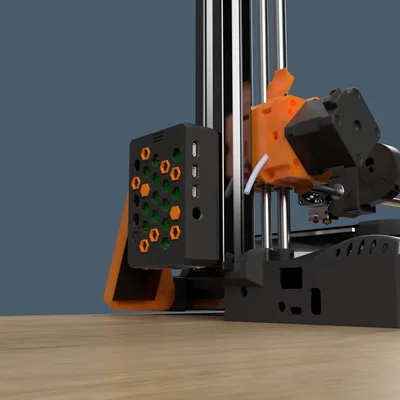 Vỏ & ngàm gắn Raspberry Pi 4 B cho PRUSA MINI (PRUSA MINI Raspberry Pi 4 B case and mount)
