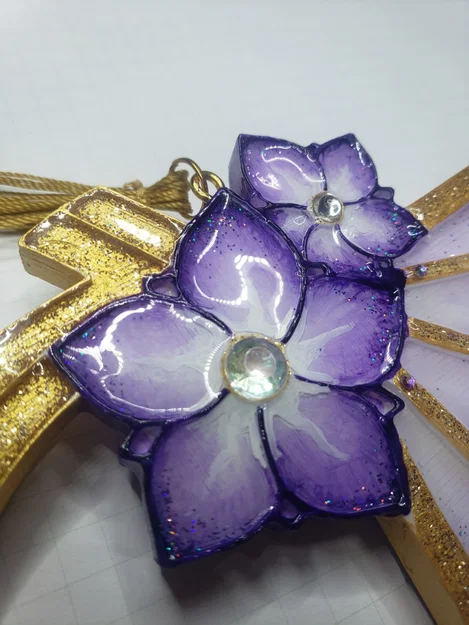 Mô hình kẹp tóc cosplay Raiden Shogun (Genshin Impact) in 3D - Image 2