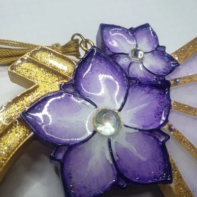 Mô hình kẹp tóc cosplay Raiden Shogun (Genshin Impact) in 3D