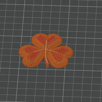 Mô hình trang trí cỏ ba lá Shamrock 3D - Thiết kế may mắn xinh xắn