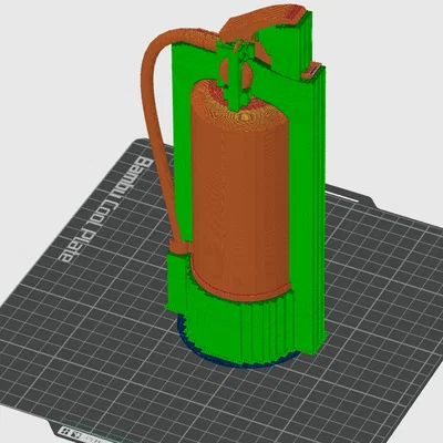 Mô hình bình chữa cháy in 3D độc đáo để trang trí bàn làm việc