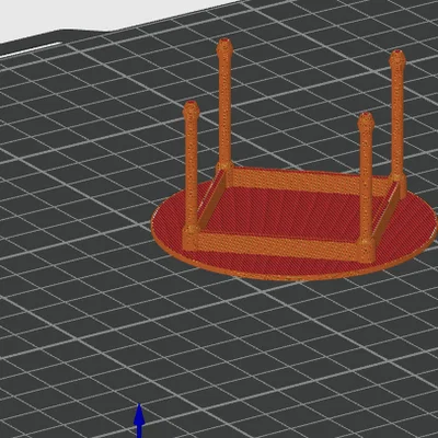 Mô hình bàn tròn thu nhỏ - File in 3D decor độc đáo