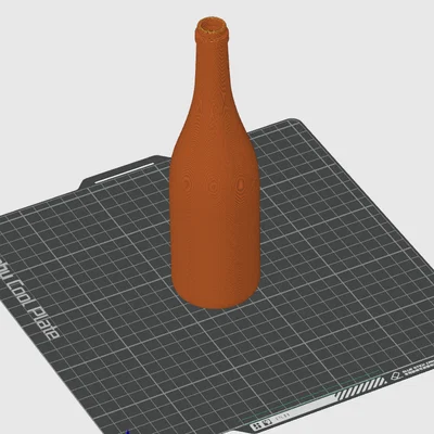 Mô hình chai nhựa 3D độc đáo để trang trí và decor bàn làm việc