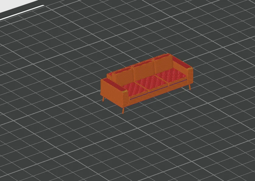 Mô hình ghế Sofa thu nhỏ tinh tế cho trang trí và mô hình kiến trúc - Image 1