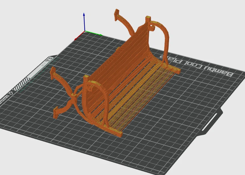 Mô hình ghế băng công viên trang trí (Bench) in 3D cực xinh - Image 1