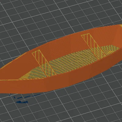 Mô hình thuyền 3D (Boat) thiết kế đơn giản dễ in tại nhà