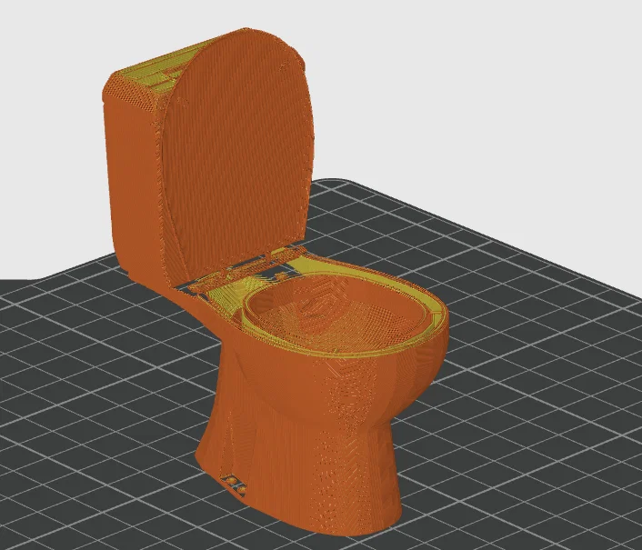 Mô hình bồn cầu thu nhỏ 3D độc đáo cho trang trí - Image 1